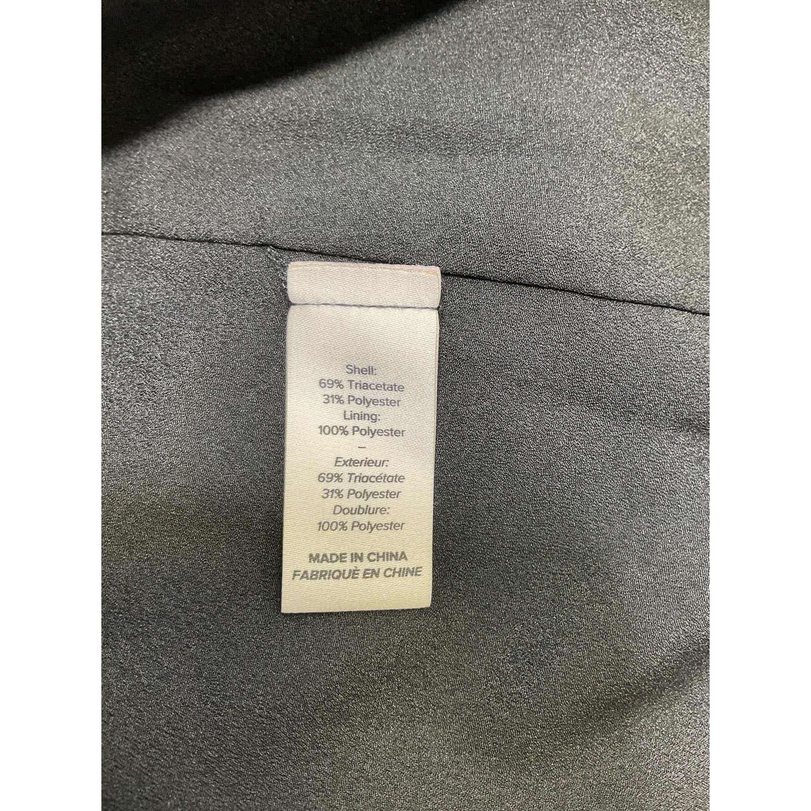 Cinq A Sept 'Chelsea' Black Triacetate Wrap Mini Dress Size 14