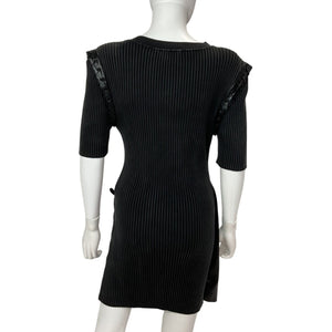 Simkhai Sleek Black Gianina Dress Size Large
