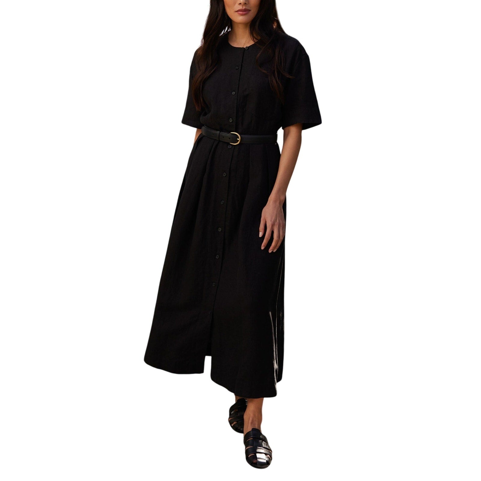 Jenni Kayne 'Day' Black Linen Dress Size XXL