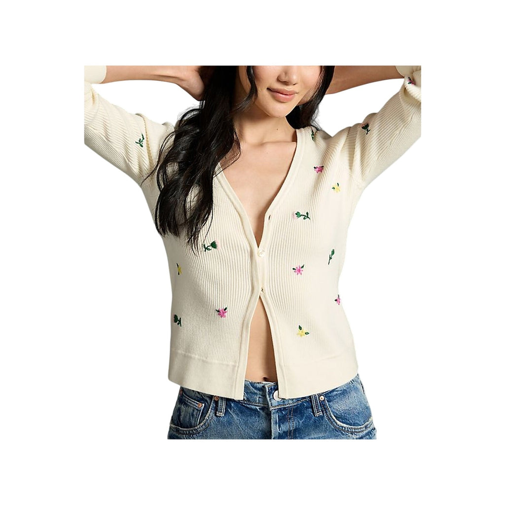 Favorite Daughter 'The Athena' Cream Cardigan Sweater Size XS