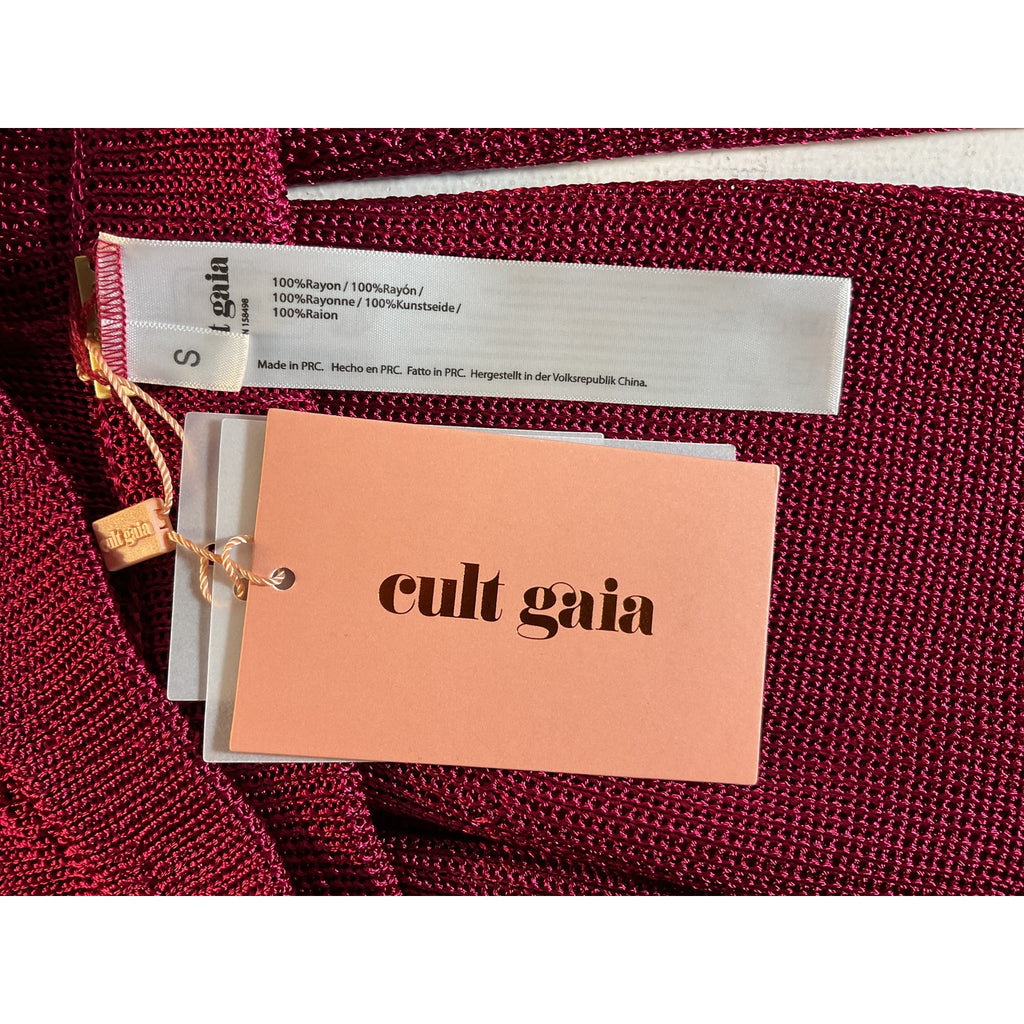 Cult Gaia 'Katana' Pink Knit Pant Size S