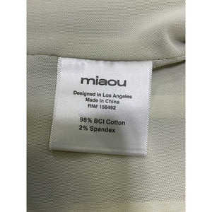 Miaou 'Leia' Brown Cotton Cow-Print Corset Top Size XS