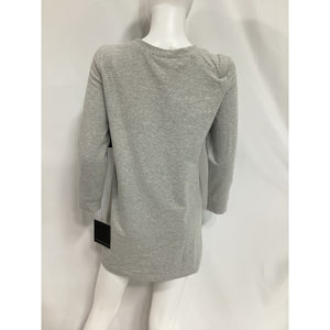 Norma Kamali Gray Cotton-Blend Jersey Mini Dress Size S - NWT