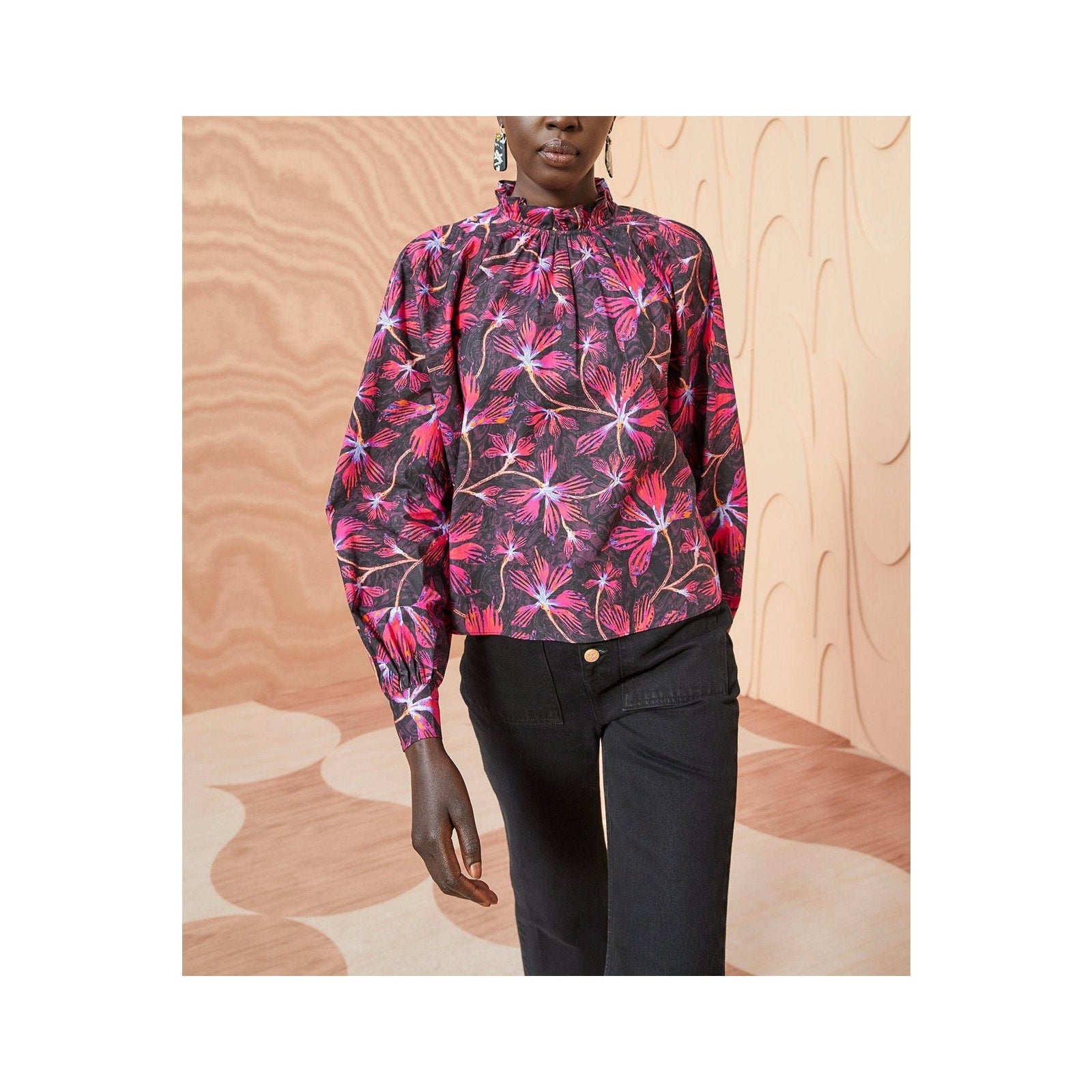 Ulla Johnson 'Marlie' Pink Cotton Blouse Size 2