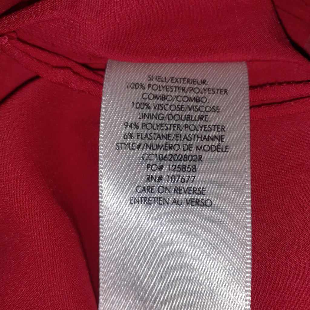 Alice + Olivia 'Thelma' Red Sleeveless Halter Nk Jumpsuit Size 4