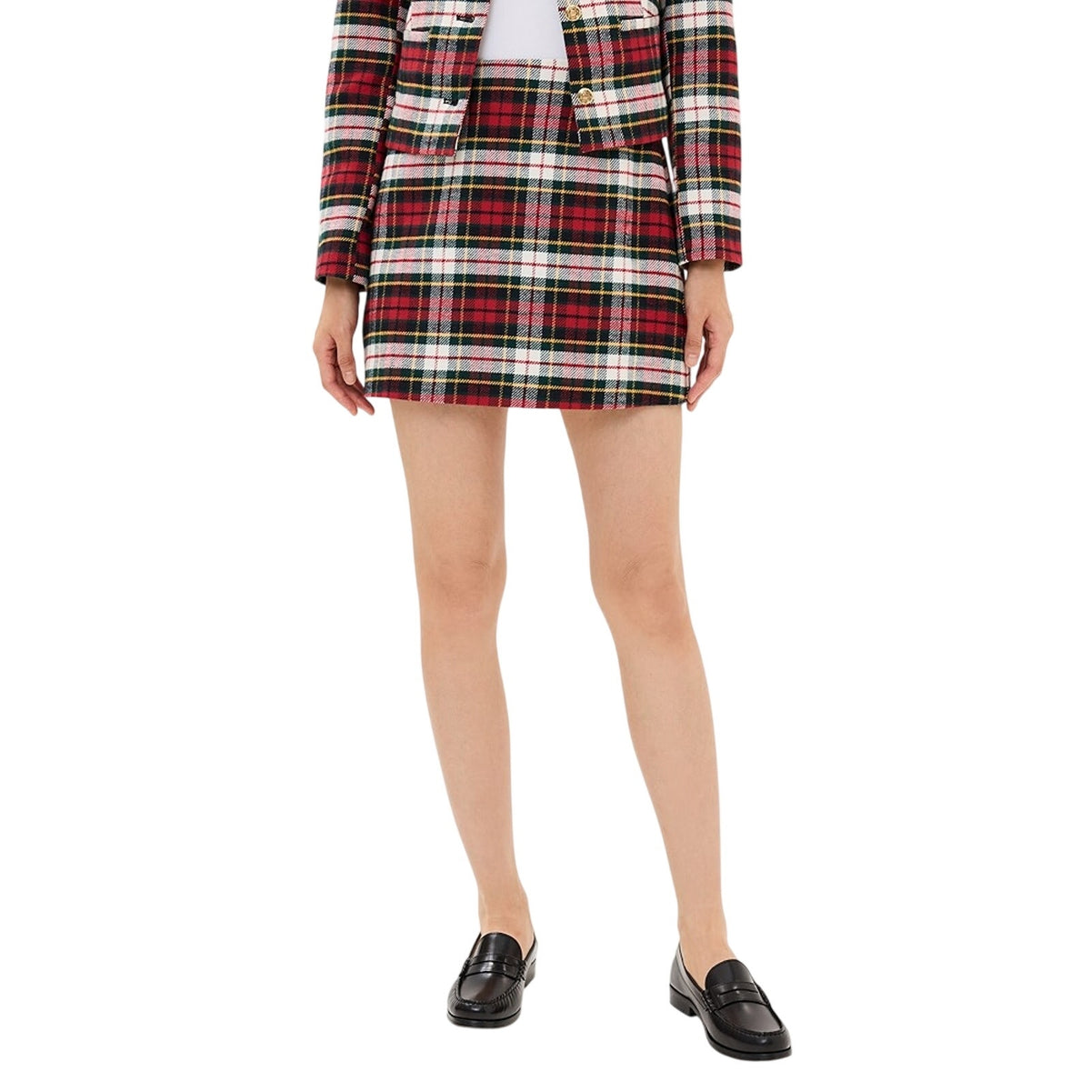Hill House Home Plaid Multicolor Hallie Skirt Size M