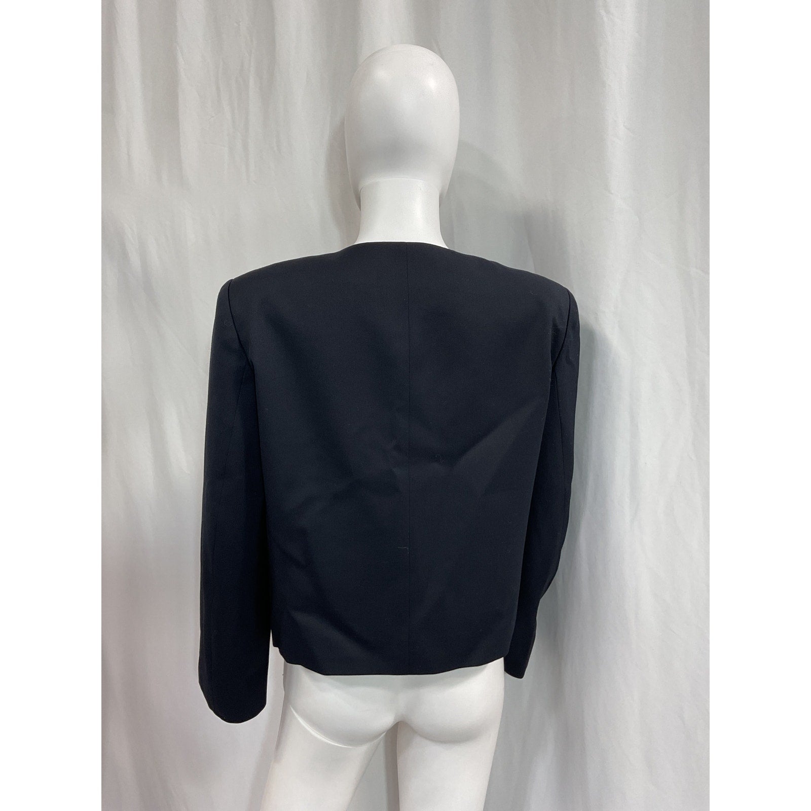 Frame Button Front Navy Jacket Size M