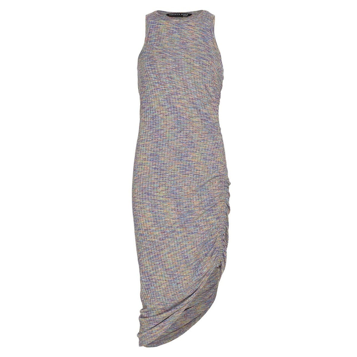 Veronica Beard Ribbed Multicolor Haylee Midi Dress Size S