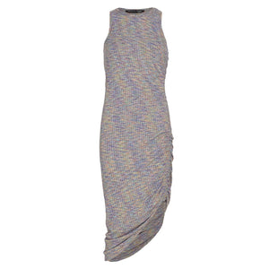 Veronica Beard Ribbed Multicolor Haylee Midi Dress Size S