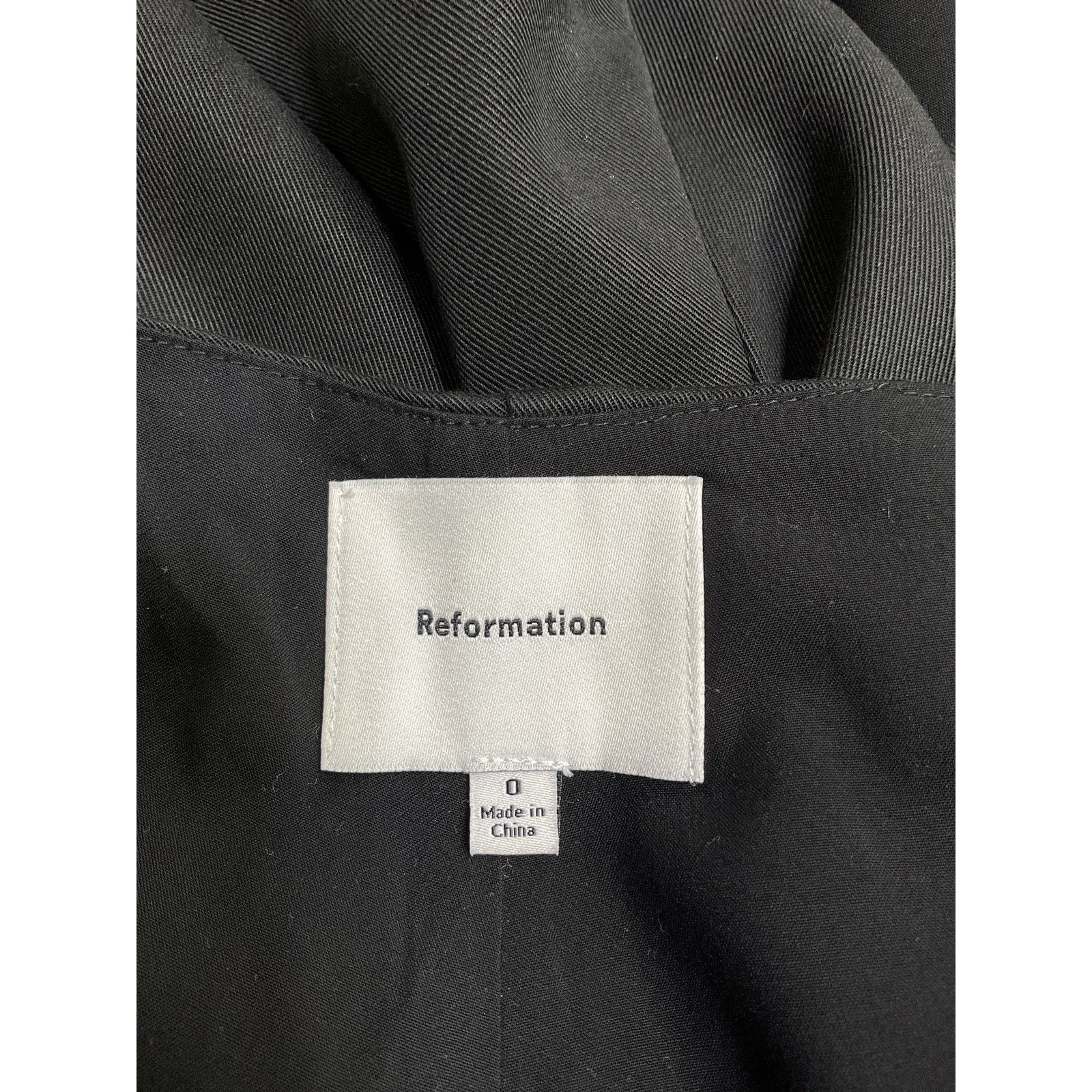 Reformation 'Bobbi' Black Tencel Skort Size 0