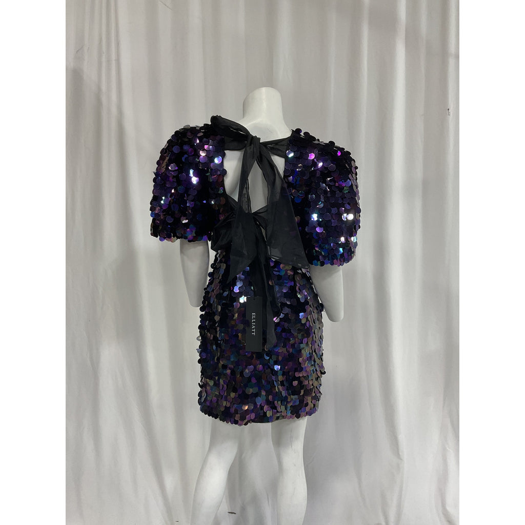 Elliatt 'Carolyn' Purple Sequin Embellished Dress Size S - NWT
