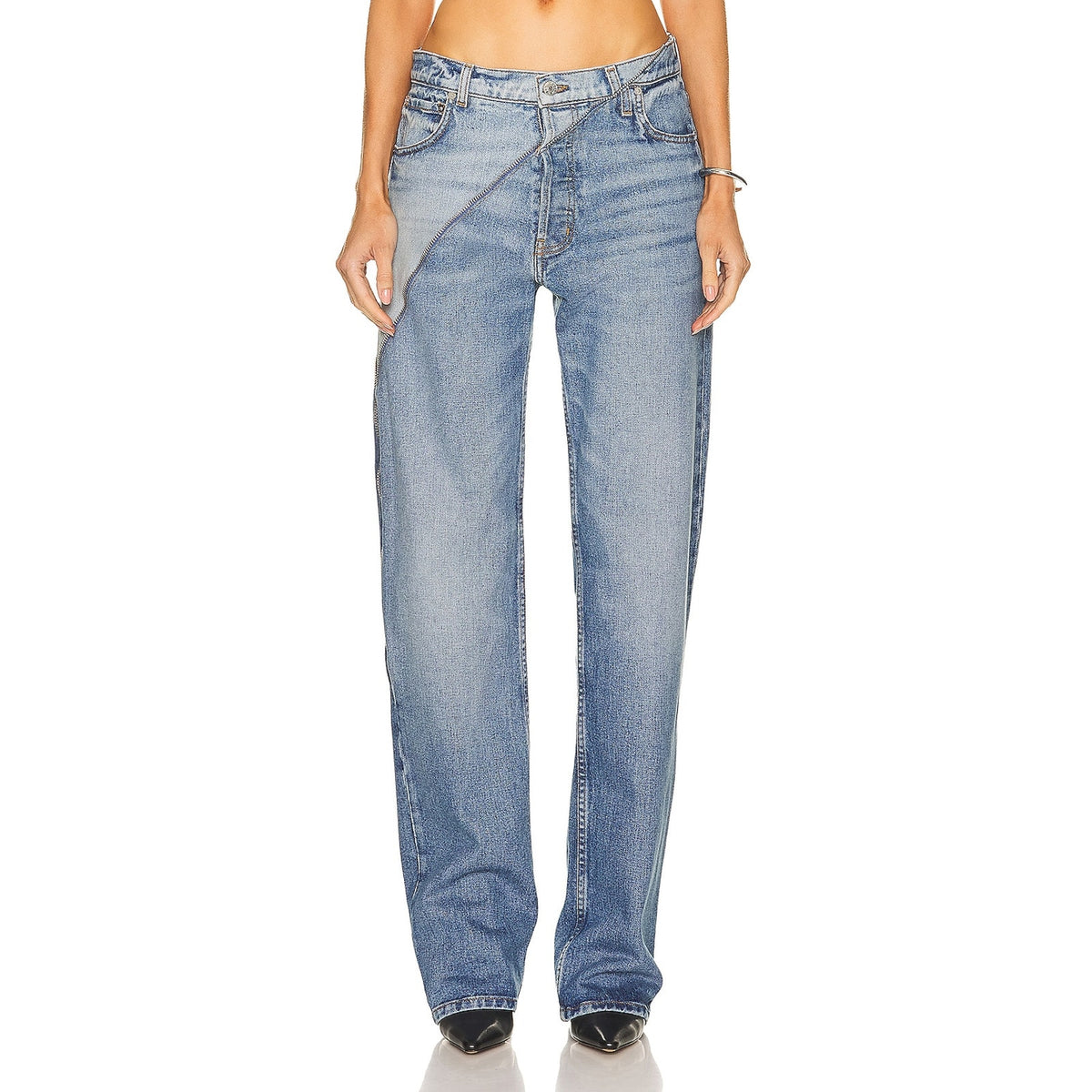 Eb Denim Zippered Blue Gemini Denim Jeans Size 25