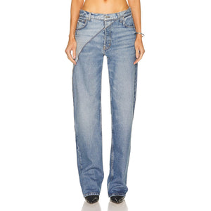 Eb Denim Zippered Blue Gemini Denim Jeans Size 25