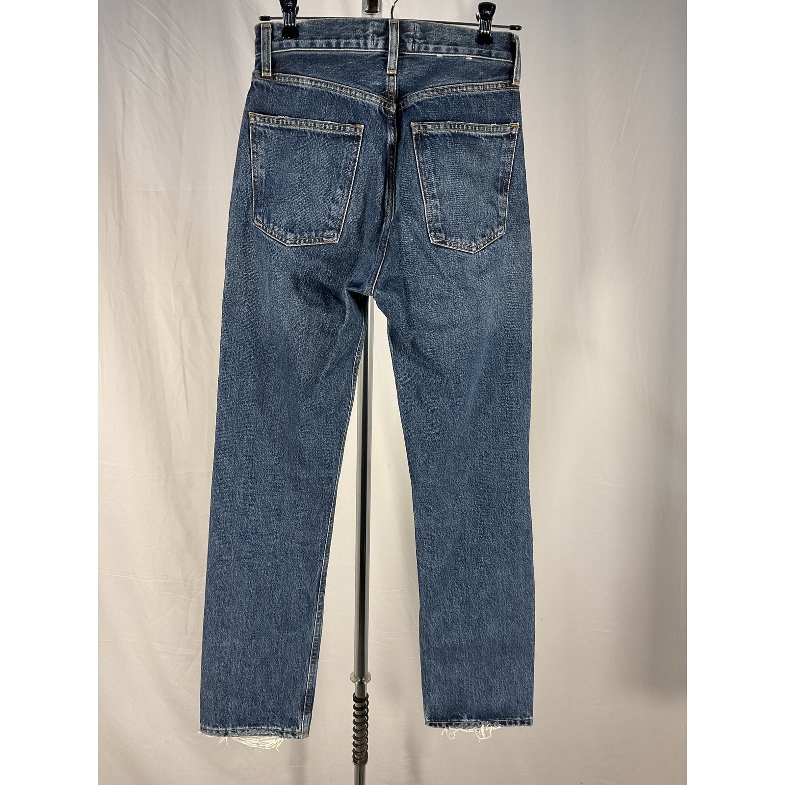Agolde 90'S Blue Cotton Pinch Waist Denim Jean Size 23
