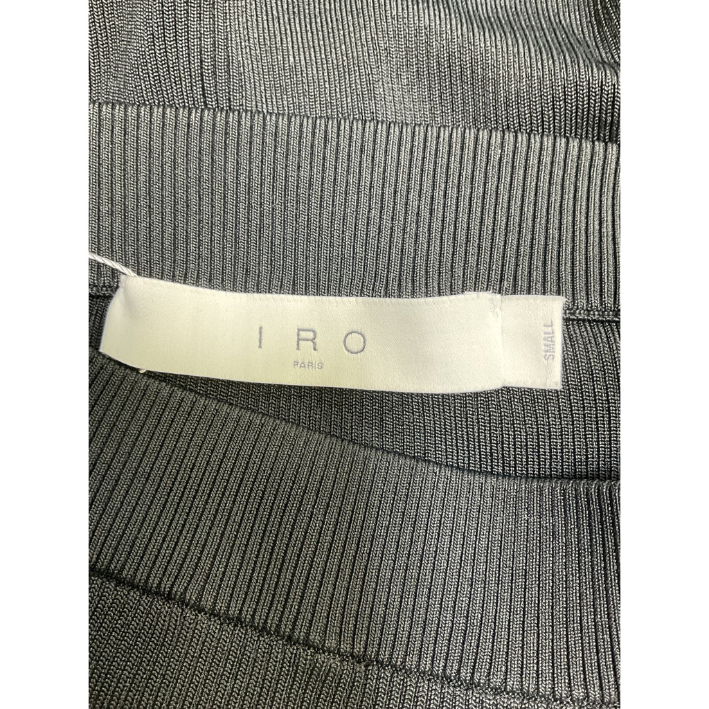 Iro 'Avyla' Black Viscose Skirt Size S