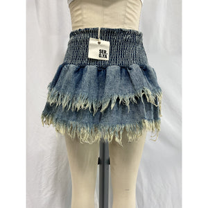 Ser.O.Ya 'Glori' Blue Cotton Skirt Size XS - NWT