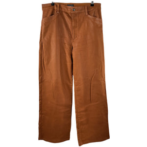 Favorite Daughter Coated Equestrian Saddle Mischa Wide-Leg Denim Jeans Size 31