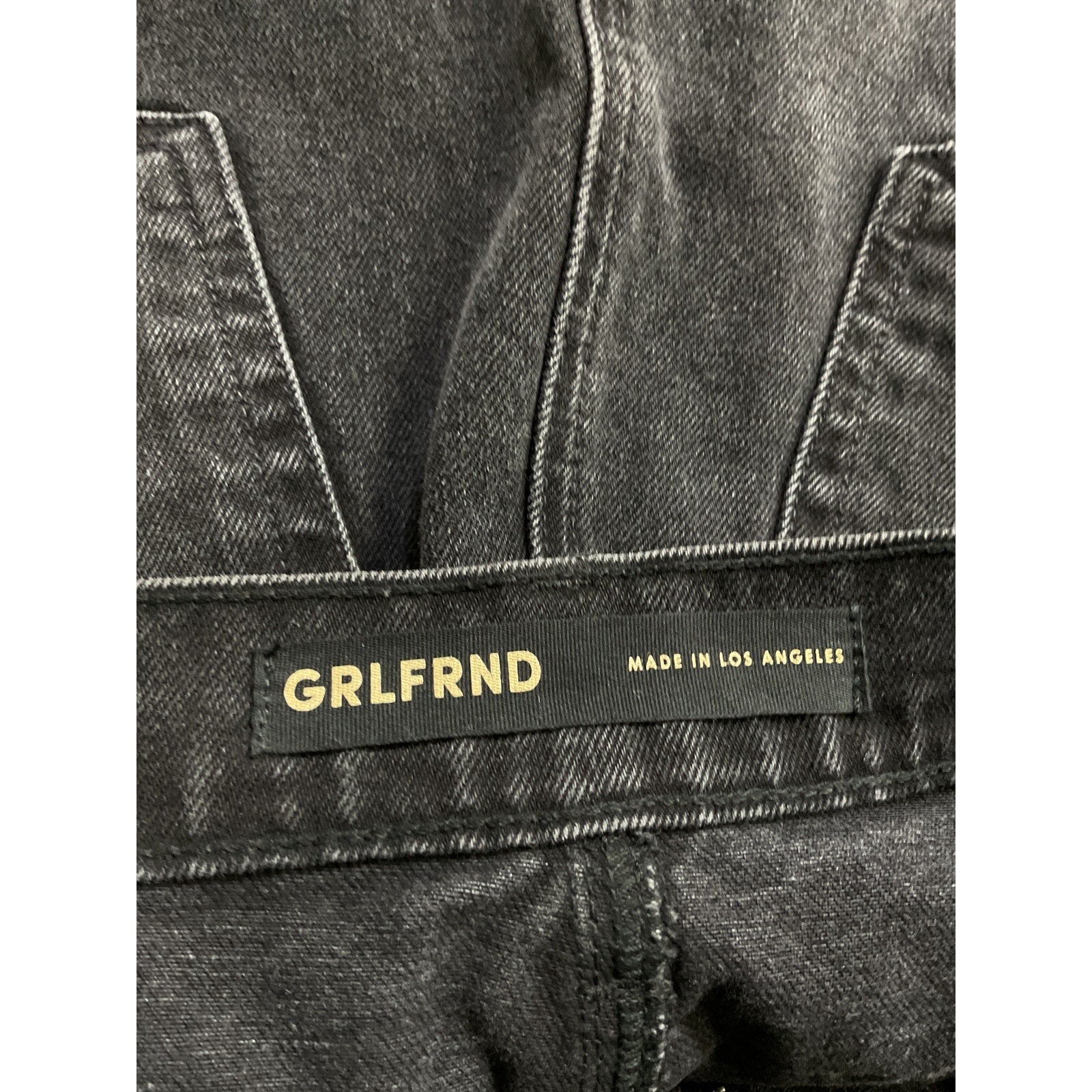 Grlfrnd 'Amara' Black Maxi Pencil Skirt With Back Slit Size 28
