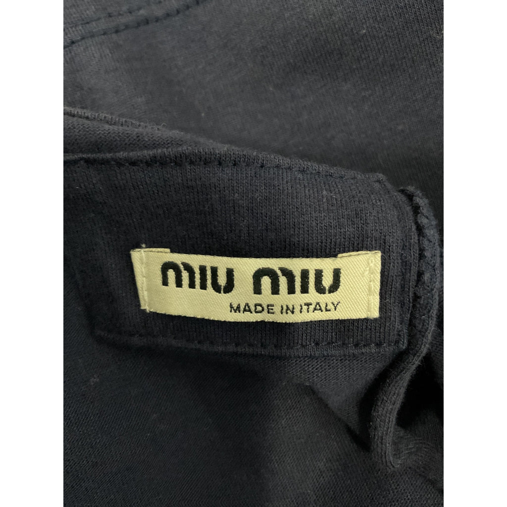 Miu Miu '2006' Navy Cotton Mini Dress Size S