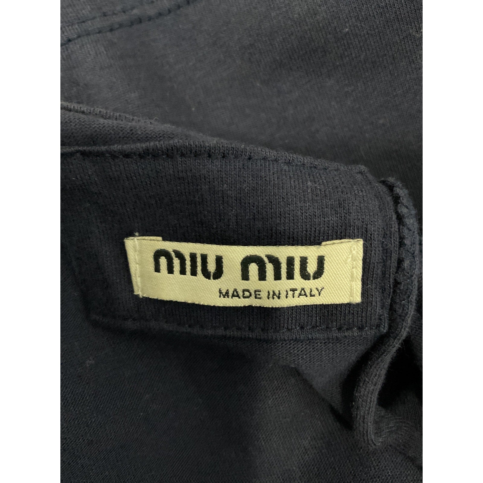 Miu Miu '2006' Navy Cotton Mini Dress Size S