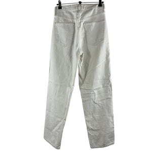 Agolde Relaxed White Off Criss Cross Denim Jeans Size 24