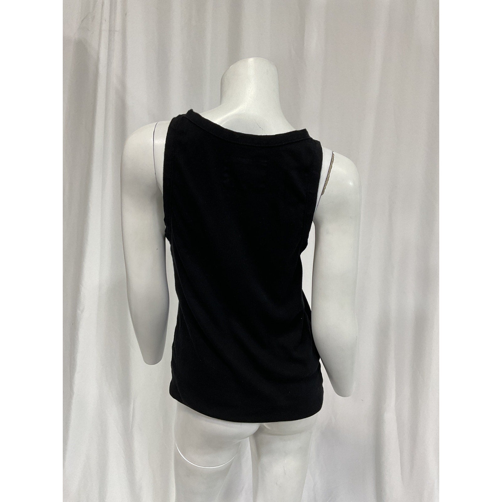 Nili Lotan Black Scoop Neck Sleeveless Top Size L