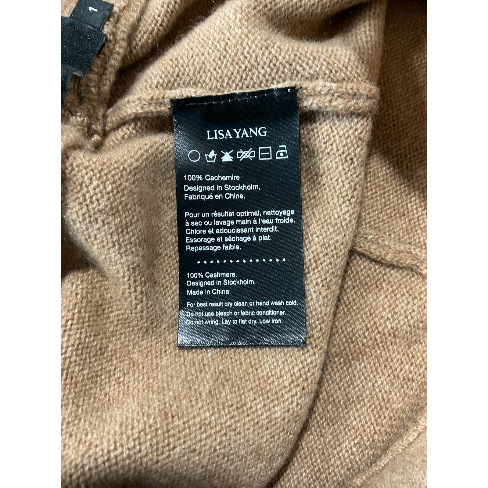 Lisa Yang 'Winnie' Brown Cashmere Shorts Size 1