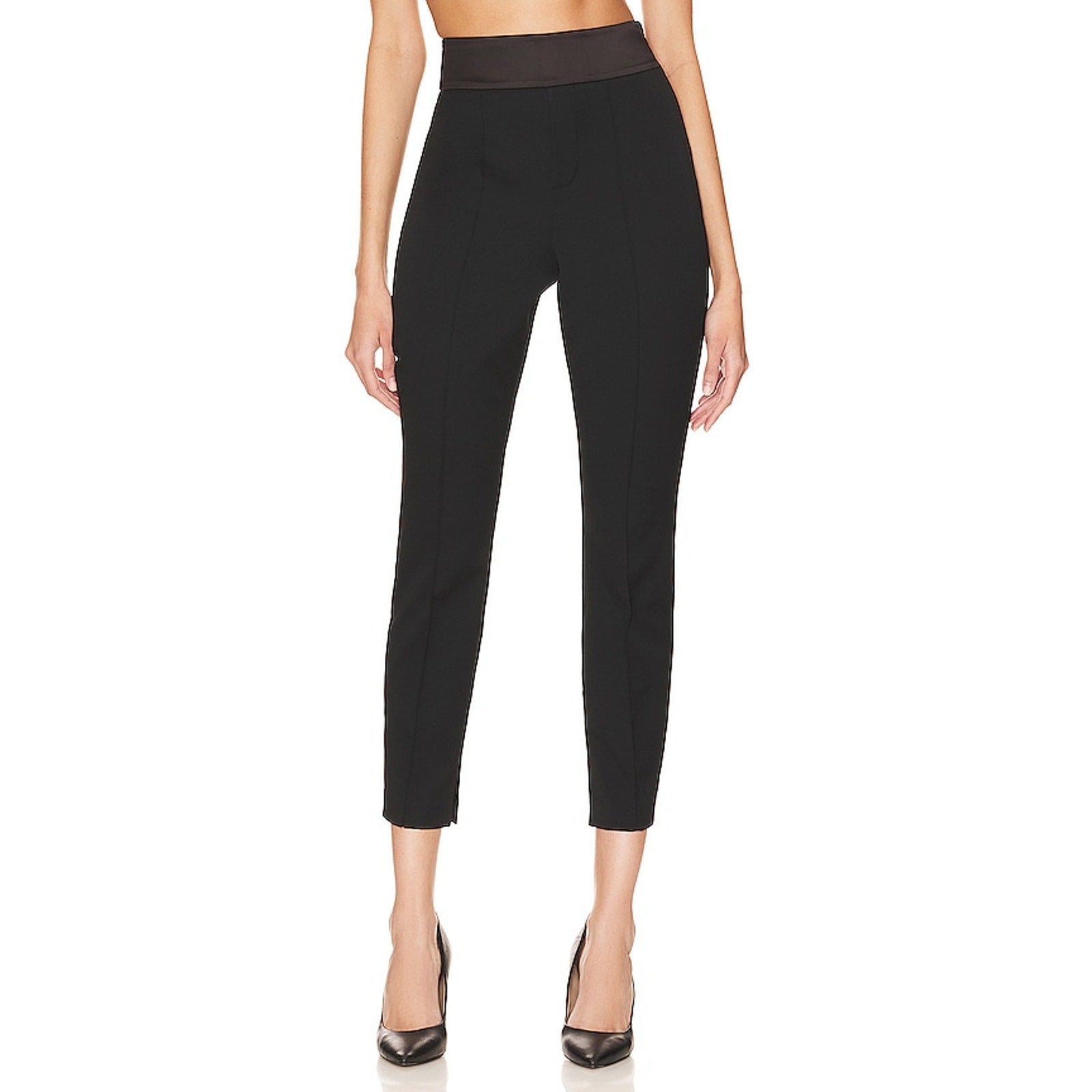 Allsaints 'Ember' Black Polyester Trousers Size 6