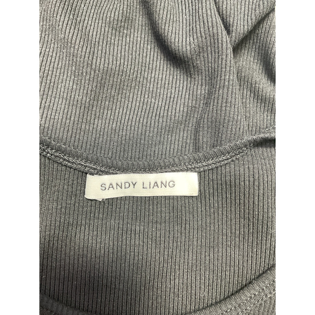 Sandy Liang 'Slight' Black Rayon Tank Top Size S
