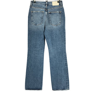 Grlfrnd Petite High Rise Bootcut Blue Melanie Denim Jeans Size 27