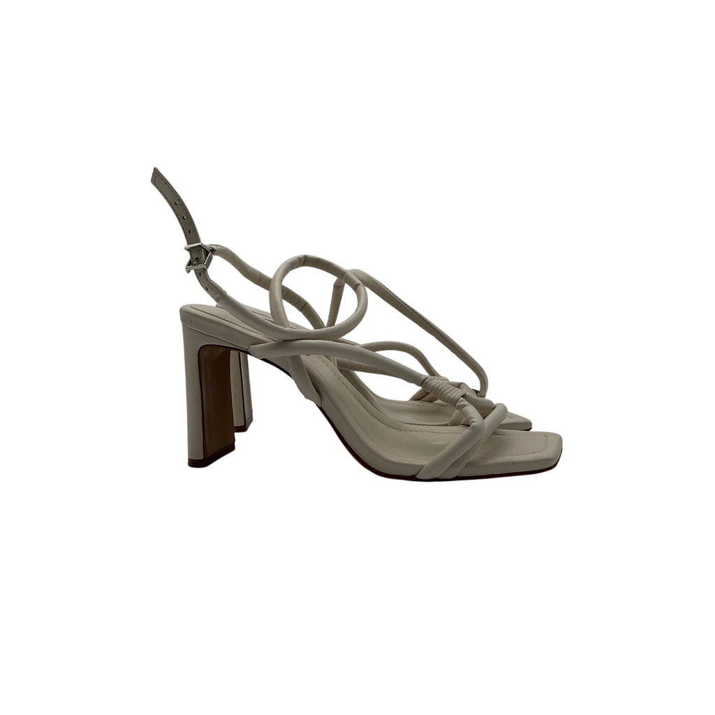 Schutz 'Nadia' Cream Leather Sandal Size 8.5