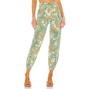 Mother Camouflage Green Wrapper Patch Jogger Pants Size 26