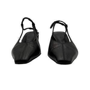 Aeyde Sleek Black Polly Slingback Pumps Size 35.5 EU / 5.5 US