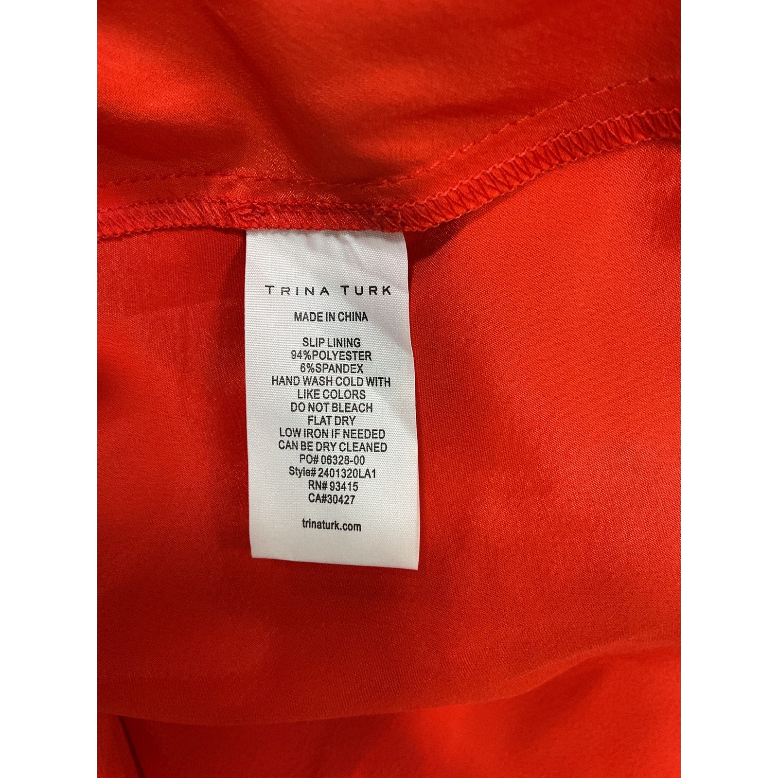 Trina Turk 'Sun' Red Polyester Dress Size 6 - NWT