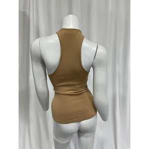Ser.O.Ya 'Nori' Brown Ponte Top Size XS