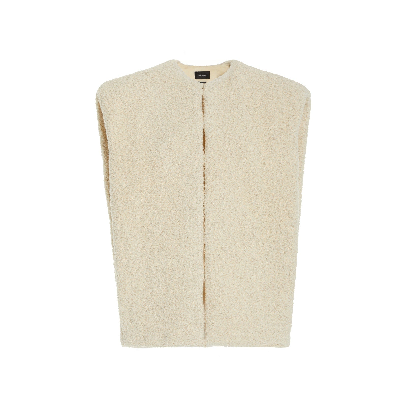 Isabel Marant 'Gwendae' White Wool-Blend Shearling Coat Size XS