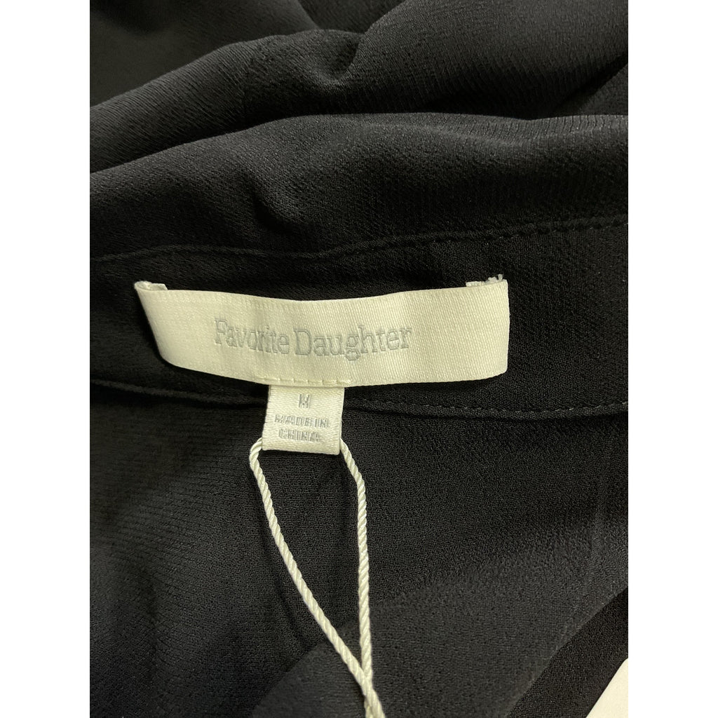 Favorite Daughter 'The Marie' Black Chiffon Top Size M - NWT