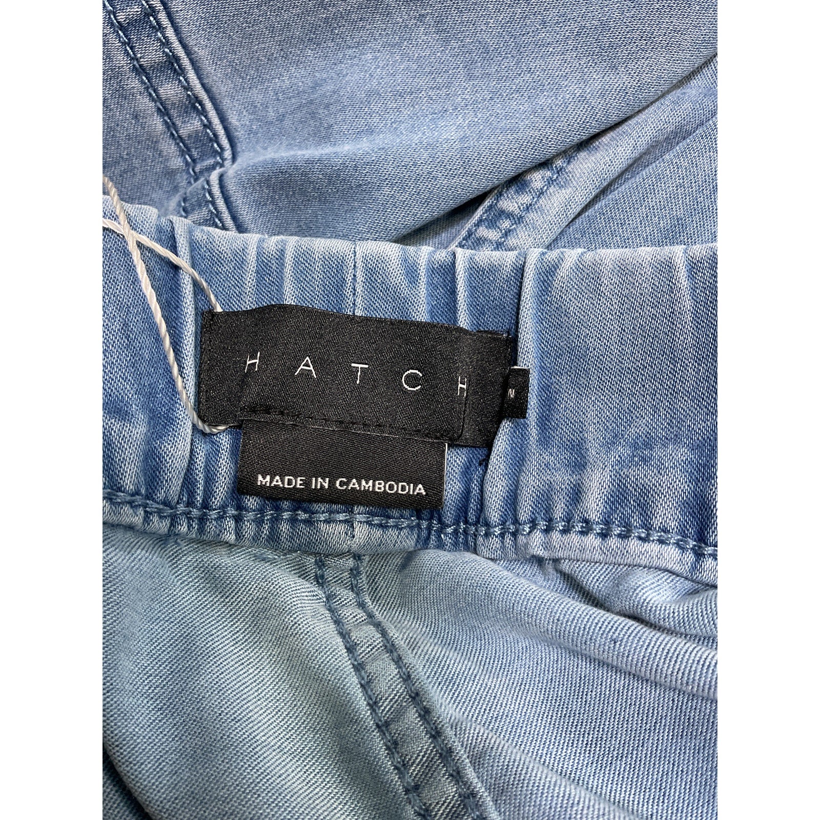 Hatch 'The Easy' Blue Lyocell Denim Jogger Size 2