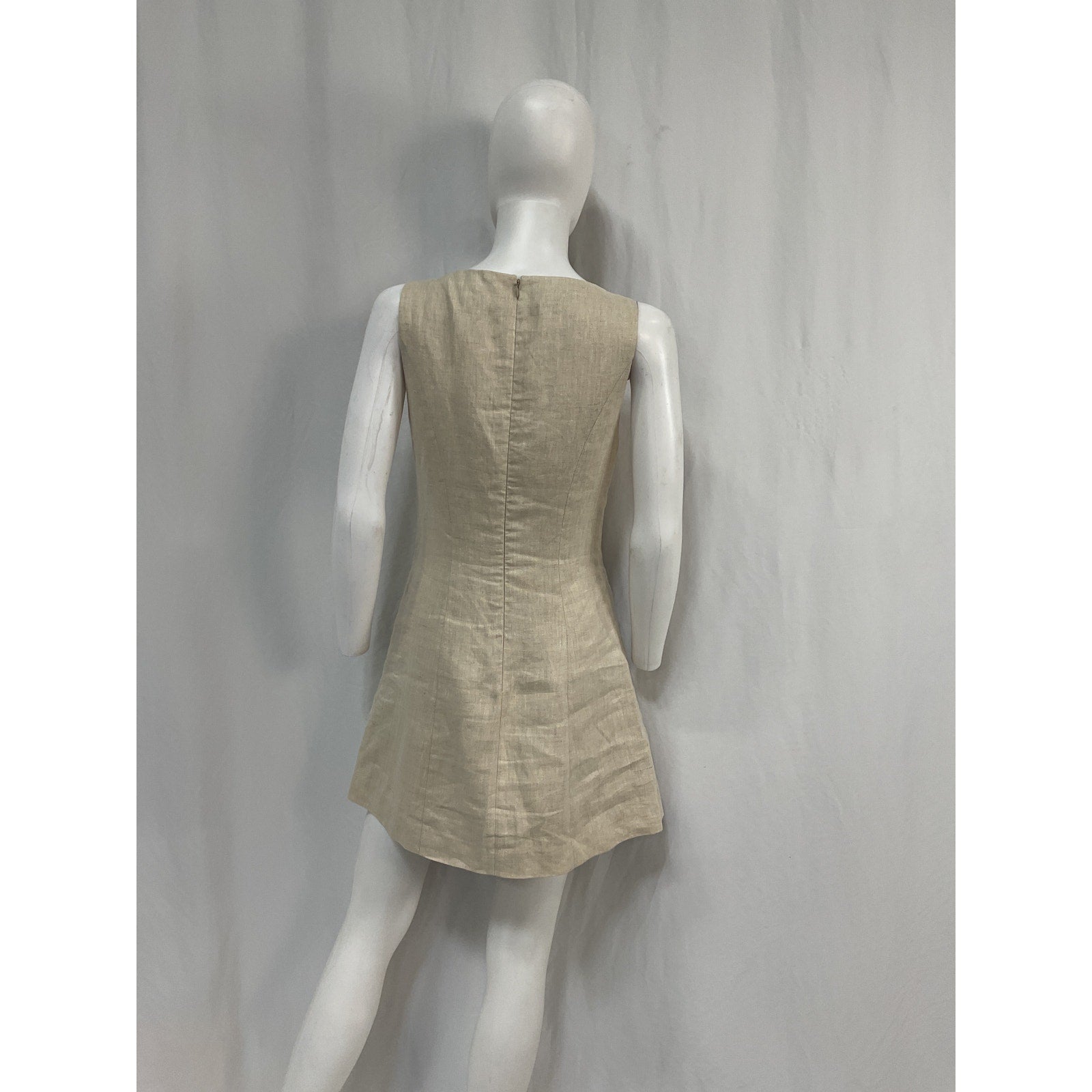 Lpa 'Seina' White Linen Mini Dress Size S