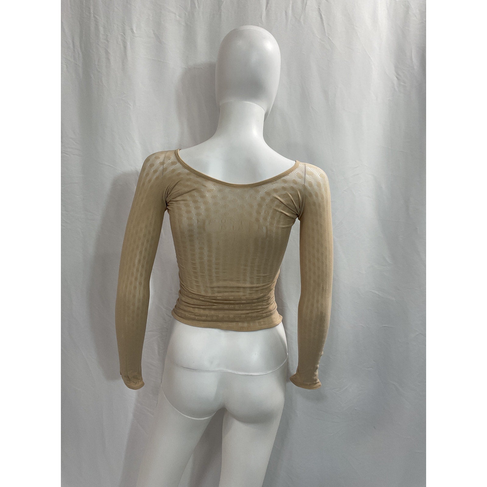 Poster Girl 'Livia' Tan Cut Out Crystal Hearts Top Size OS