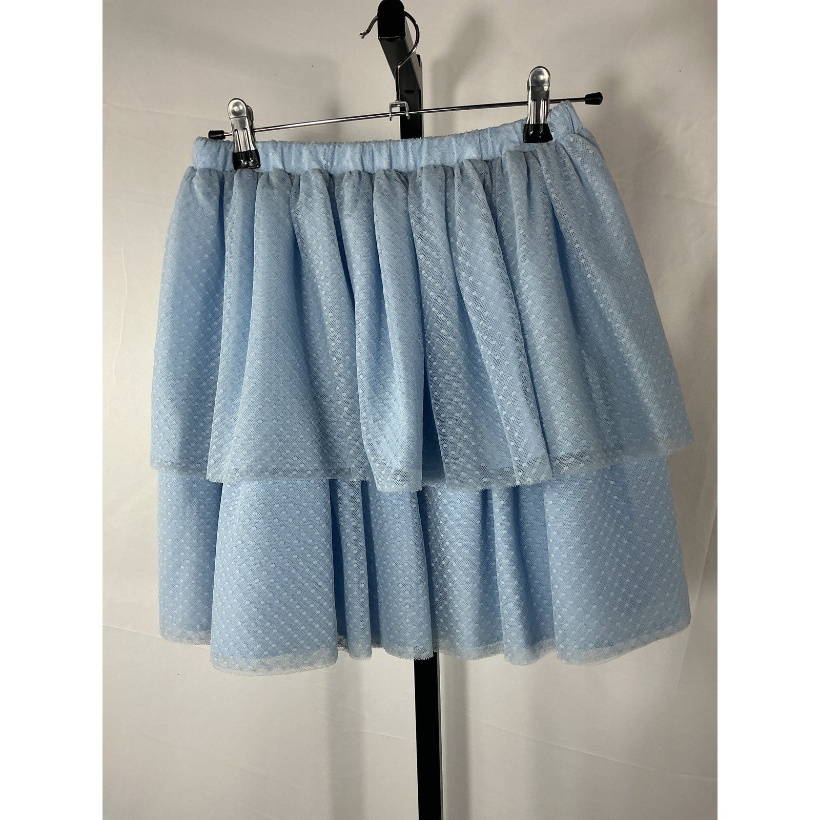Hill House Home 'The Clara' Blue Nylon Tulle Skirt Size S