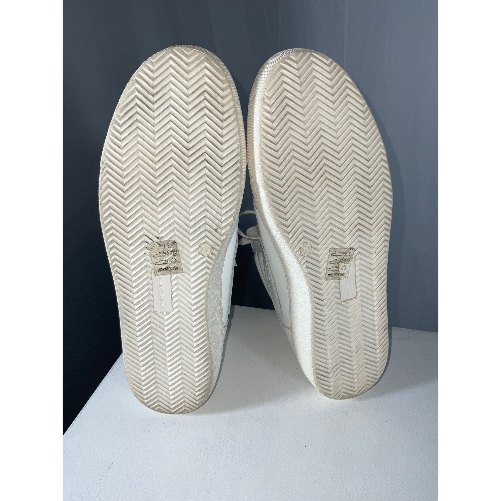 Anine Bing Sport Hayden White Leather Sneaker Size 9