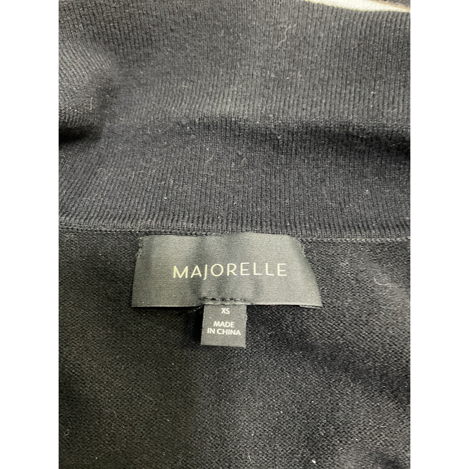Majorelle 'Varma' Black Cotton Sweater Jacket Size XS