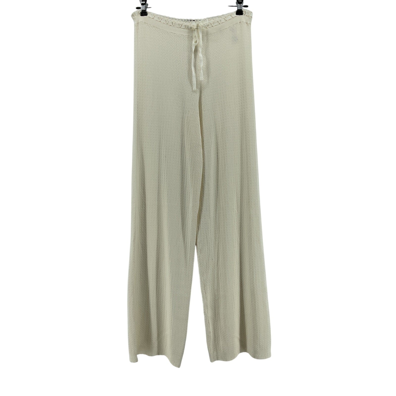 D�en 'Evonne' Ivory Viscose Pant Size M