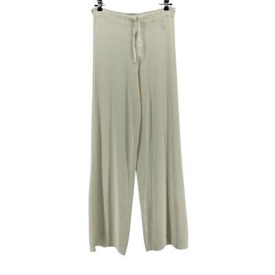 Dôen 'Evonne' Ivory Viscose Pant Size M