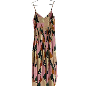 Farm Rio Printed Multicolor The Kiss Midi Dress Size M