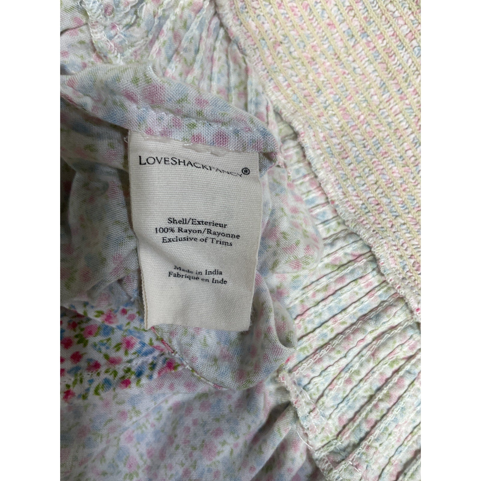 Loveshackfancy 'Toto' Pink Mini Dress Size XS