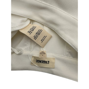 L'Agence 'Saige' White Polyester Short Size 8