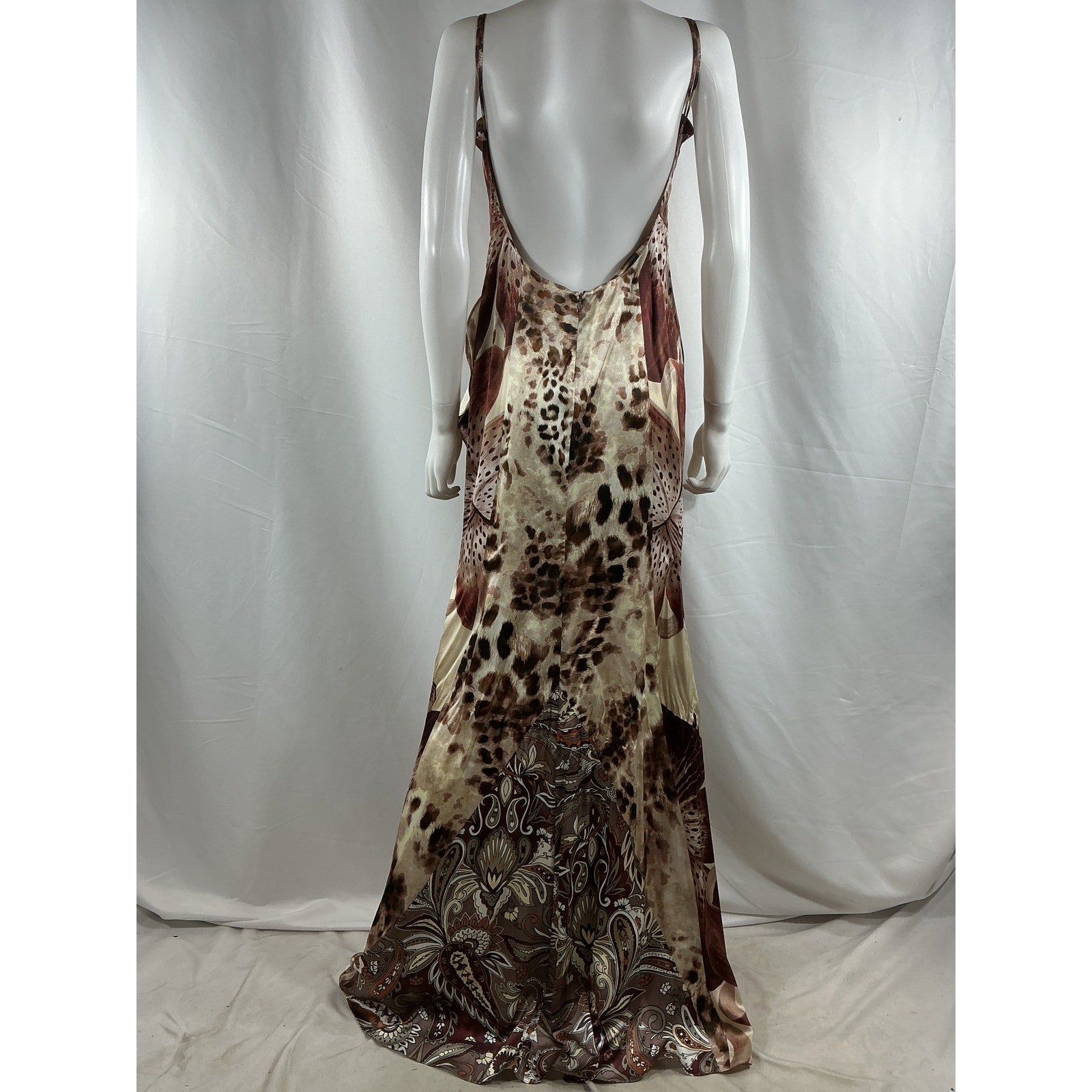 Retrofete 'Raelynn' Brown Silk Silk Dress Size S