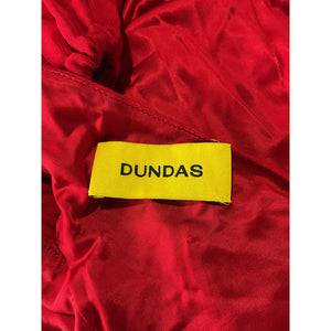 Dundas 'Loren' Red Viscose Gown Size 38